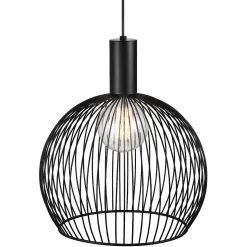 Lampa wisząca AVER Nordlux E27 60W Metal Czarny