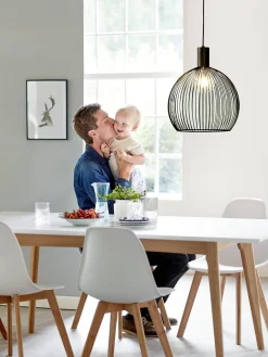 Lampa wisząca AVER Nordlux E27 60W Metal Czarny