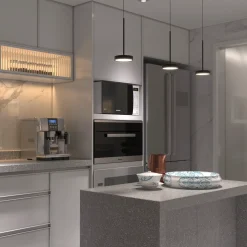 Lampa Wisząca Awo 1xLED czarna (PL0134-BK) - Yaskr