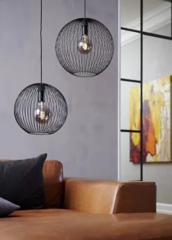 Lampa wisząca BERONI Nordlux E27 60W Metal Czarny