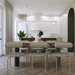 Lampa wisząca BISCUIT biała LED 3000K (TH.467) - Thoro Lighting