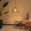 Lampa wisząca Boho ażurowa Hiacynt wodny 46x46x134cm (55874-017) - DIJK