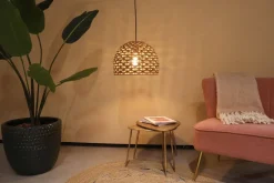 Lampa wisząca Boho ażurowa Hiacynt wodny 38x38x28cm (55873-017) - DIJK