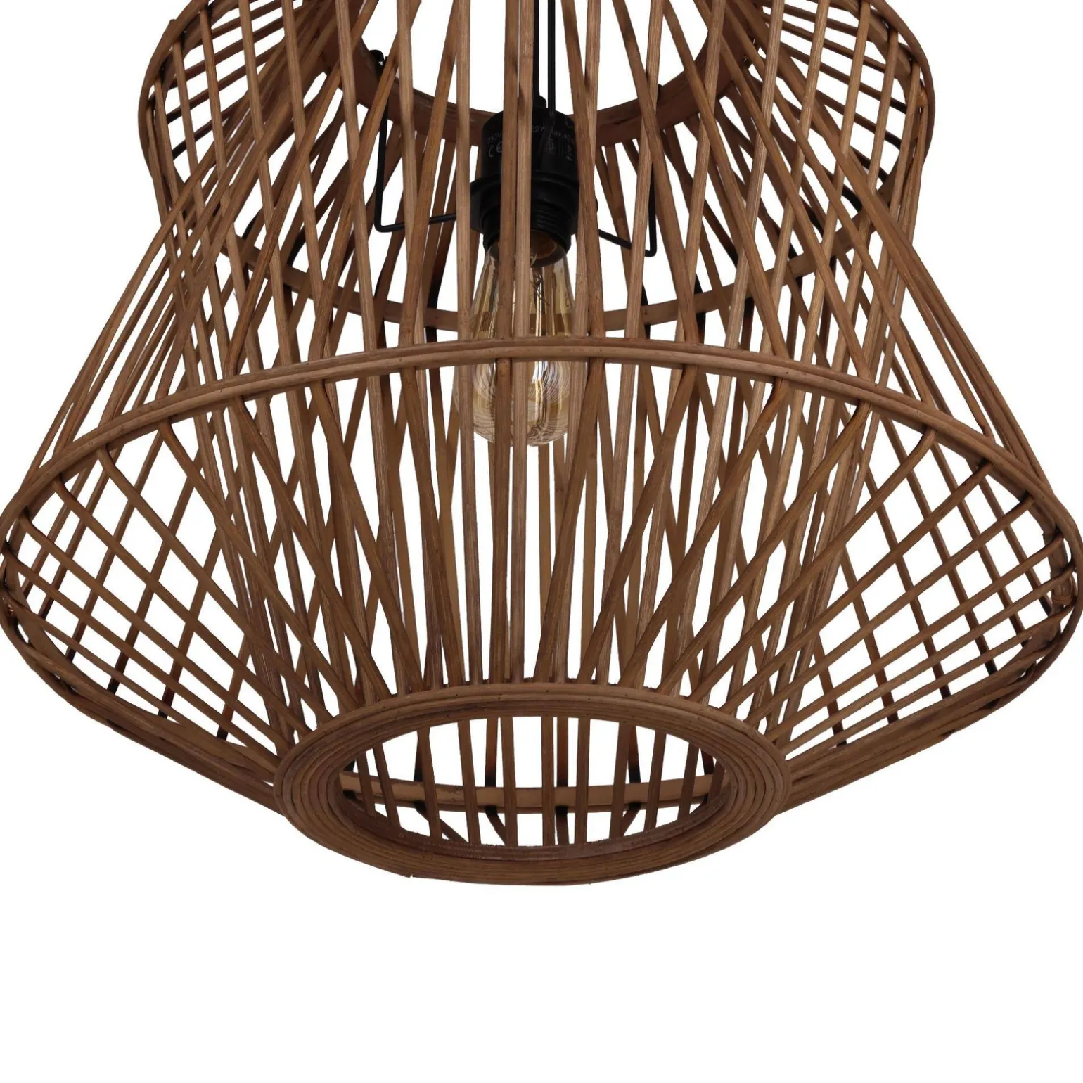 Lampa wisząca Boho bambusowa 46x46x140cm (55706-017) - DIJK