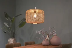 Lampa wisząca Boho bambusowa 38x38x128cm (55877-017) - DIJK