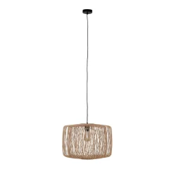 Lampa wisząca Boho bambusowa 38x38x128cm (55877-017) - DIJK