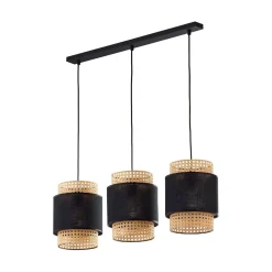 Lampa wisząca BOHO czarna 3 PŁ LISTWA (6541) - TK Lighting