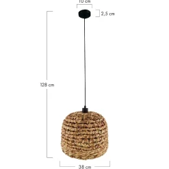 Lampa wisząca Boho Hiacynt wodny 38x38x128cm (56106-017) - DIJK
