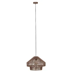 Lampa wisząca Boho jutowa 41x41x128cm (104666) - DIJK