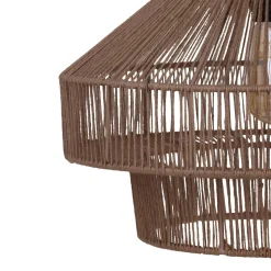 Lampa wisząca Boho jutowa 41x41x128cm (104666) - DIJK