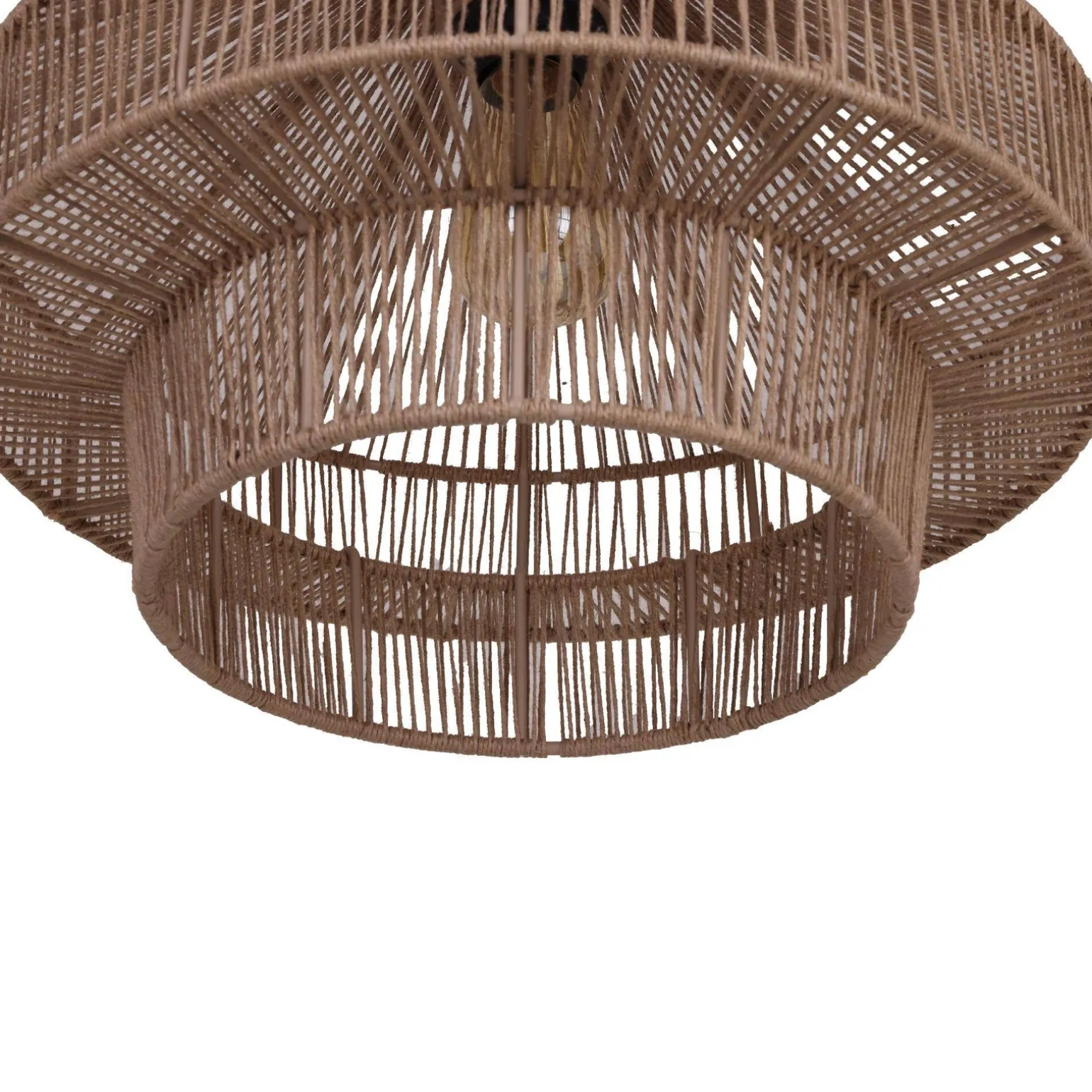 Lampa wisząca Boho jutowa 41x41x128cm (104666) - DIJK
