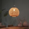 Lampa wisząca Boho kula bambusowa 46x46x143cm (55858-017) - DIJK
