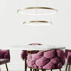 Lampa wisząca BRENO złota Ø 60 cm (18140GD-2) - Zuma Line