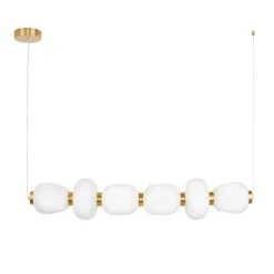 Lampa wisząca BRILLA-6 LED biało-złota 125 cm (ST-CP241210-6L GOLD) - Step into Design