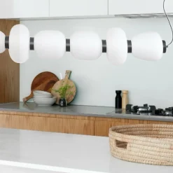 Lampa wisząca BRILLA-6 LED biało-złota 125 cm (ST-CP241210-6L GOLD) - Step into Design