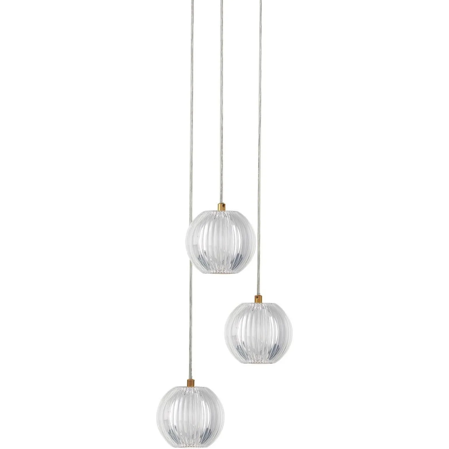 Lampa wisząca Brillant 3 złota LED CCT (LP-3303/3P GD) - Light Prestige