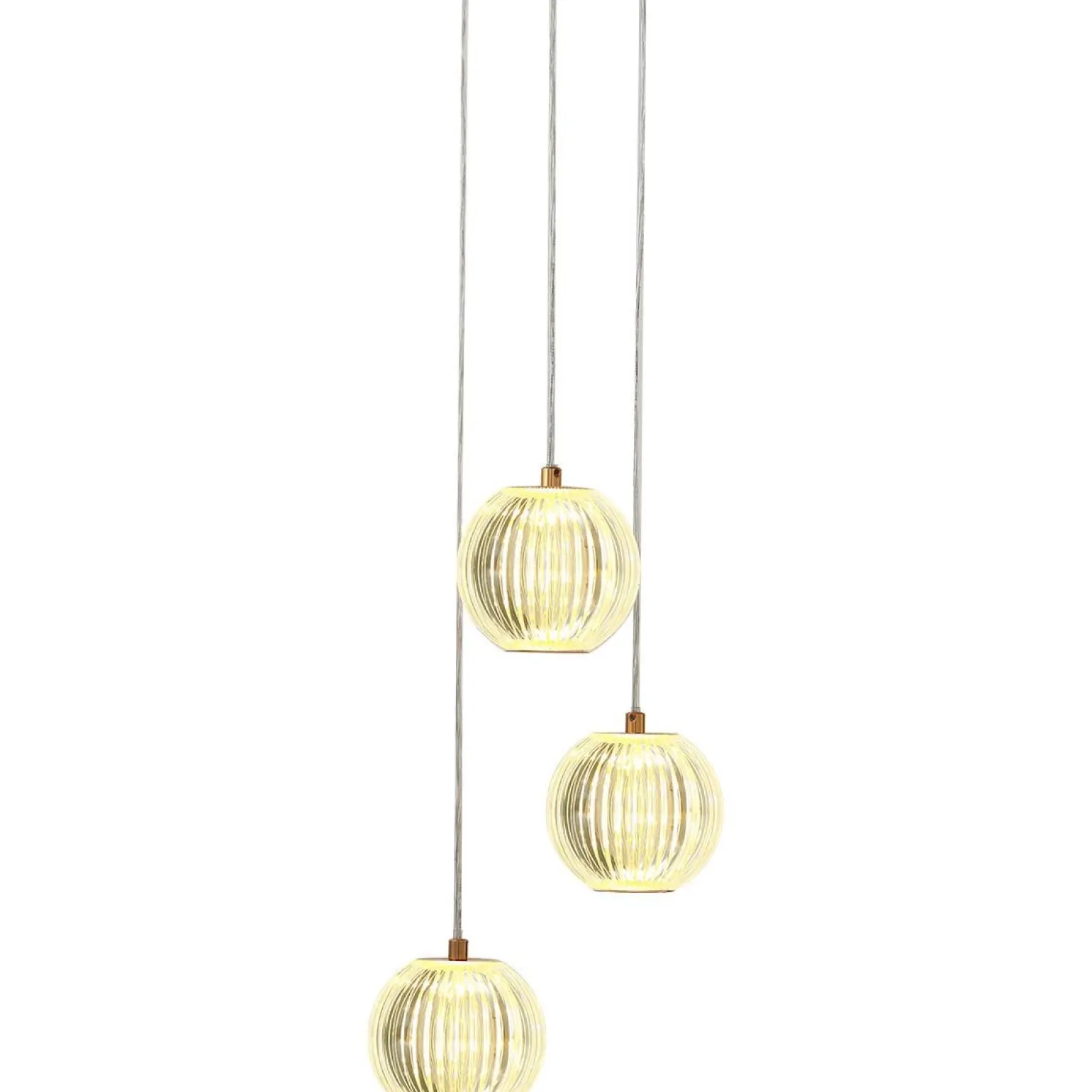 Lampa wisząca Brillant 3 złota LED CCT (LP-3303/3P GD) - Light Prestige