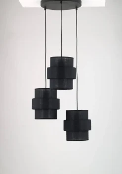 lampa wisząca CALISTO BLACK 3 PŁ KOŁO (5981) - TK Lighting