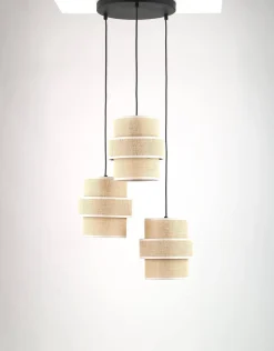 Lampa wisząca CALISTO JUTA 3 KOŁO (6098) - TK Lighting