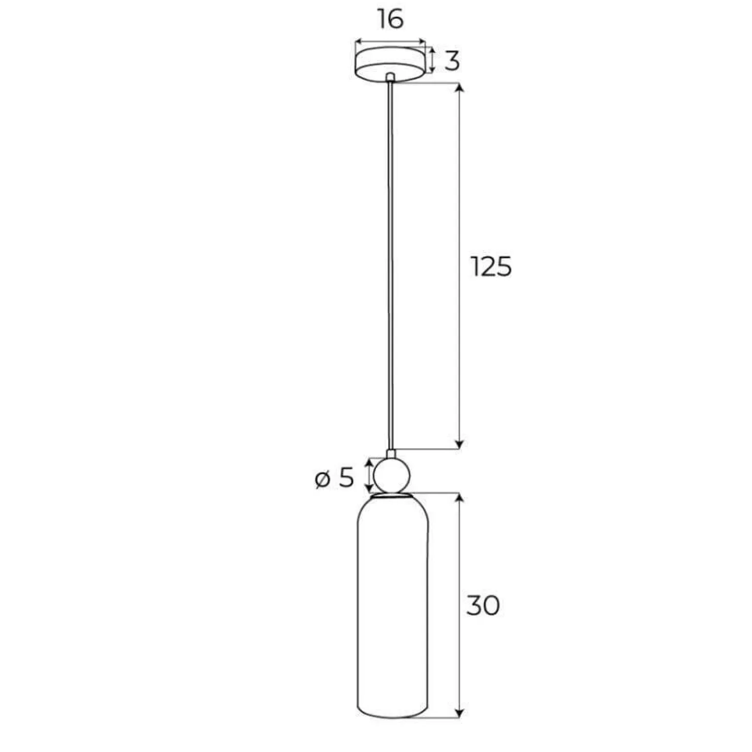 Lampa wisząca CAMPANILA kolor szampański (P0510) - MAXLIGHT