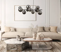 Lampa wisząca Canello (PND-406007-10A-BCR) - Italux