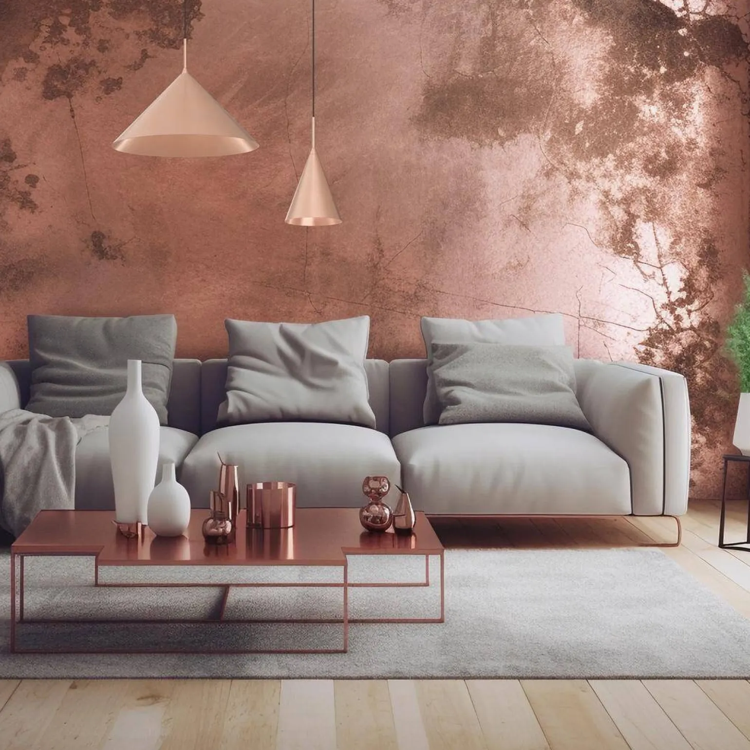 Lampa wisząca CAPITAL miedziana Ø17cm (MLP0966) - Milagro