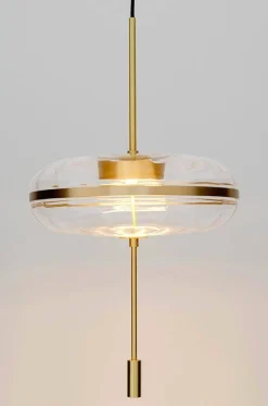 Lampa wisząca CHAPLIN 360 mosiądz - LED (MD12001-1-360) - King Home