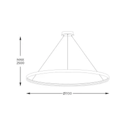 Lampa wisząca CIRCLE 110 (LA0717/1) - Zuma Line