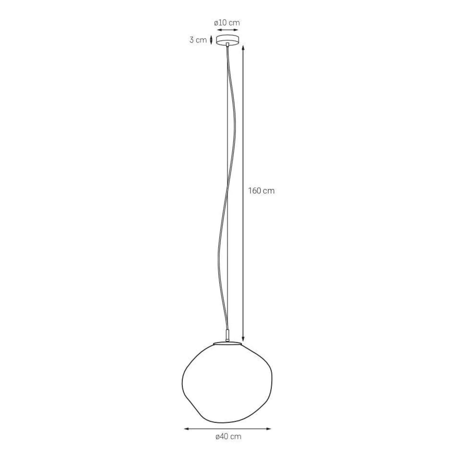 Lampa wisząca CLOE rozm. L (11071102) - Kaspa