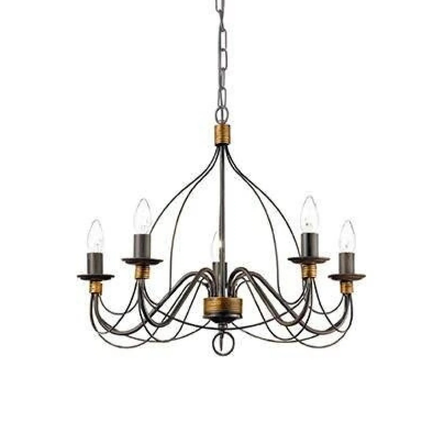 Lampa wisząca CORTE SP5 kol.rdzawy (057187) Ideal Lux - żyrandol