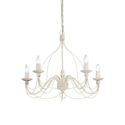 Lampa wisząca CORTE SP5 kol. biały antyczny (005881) Ideal Lux - żyrandol