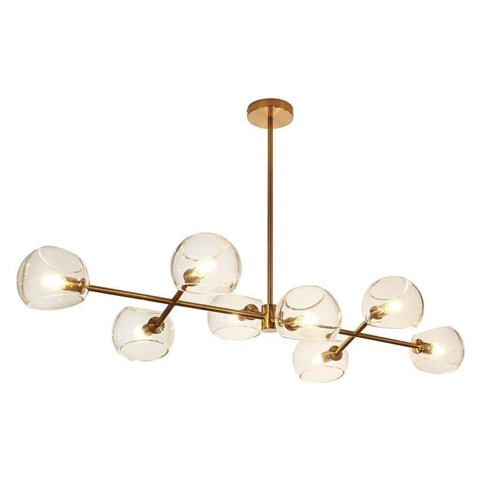 Lampa wisząca COSMIC-8 złota 85 cm (ST-8954-P8) - Step into Design