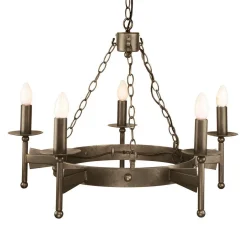 Lampa wisząca CROMWELL kol. STARY BRĄZ (CW5 OLD BRZ) - Elstead Lighting - żyrandol
