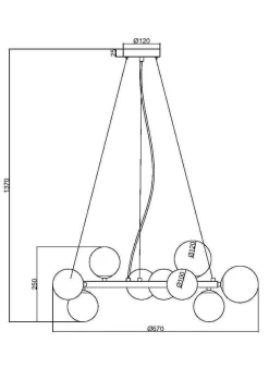 Lampa wisząca Dallas czarna (MOD545PL-11B) - Maytoni