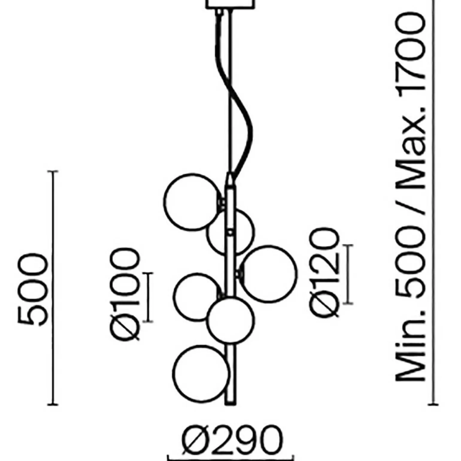Lampa wisząca Dallas złota (MOD545PL-06G) - Maytoni