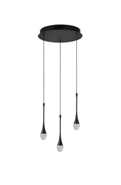 Lampa wisząca DALMA 3 ROUND Czarny (AZ6009) - Azzardo