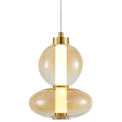 Lampa wisząca DAPHNE AMBER 12W (ML0345) - Milagro