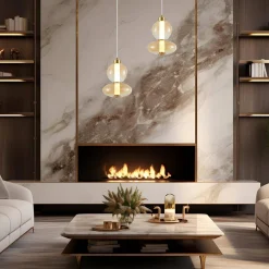 Lampa wisząca DAPHNE AMBER 12W (ML0345) - Milagro