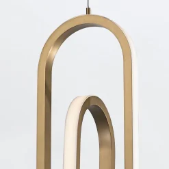 Lampa wisząca Demark - Szczotkowane złoto (QN-DEMARK-1P-BG) - Quintiesse