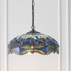 Lampa Wisząca Dragonfly blue (64080) Tiffany