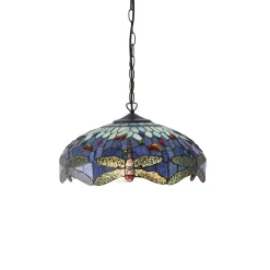Lampa Wisząca Dragonfly blue (64080) Tiffany