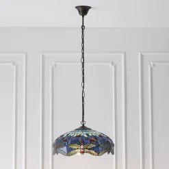 Lampa Wisząca Dragonfly blue (64080) Tiffany