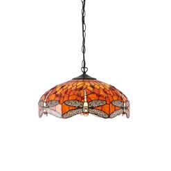 Lampa Wisząca Dragonfly flame (64081) Tiffany