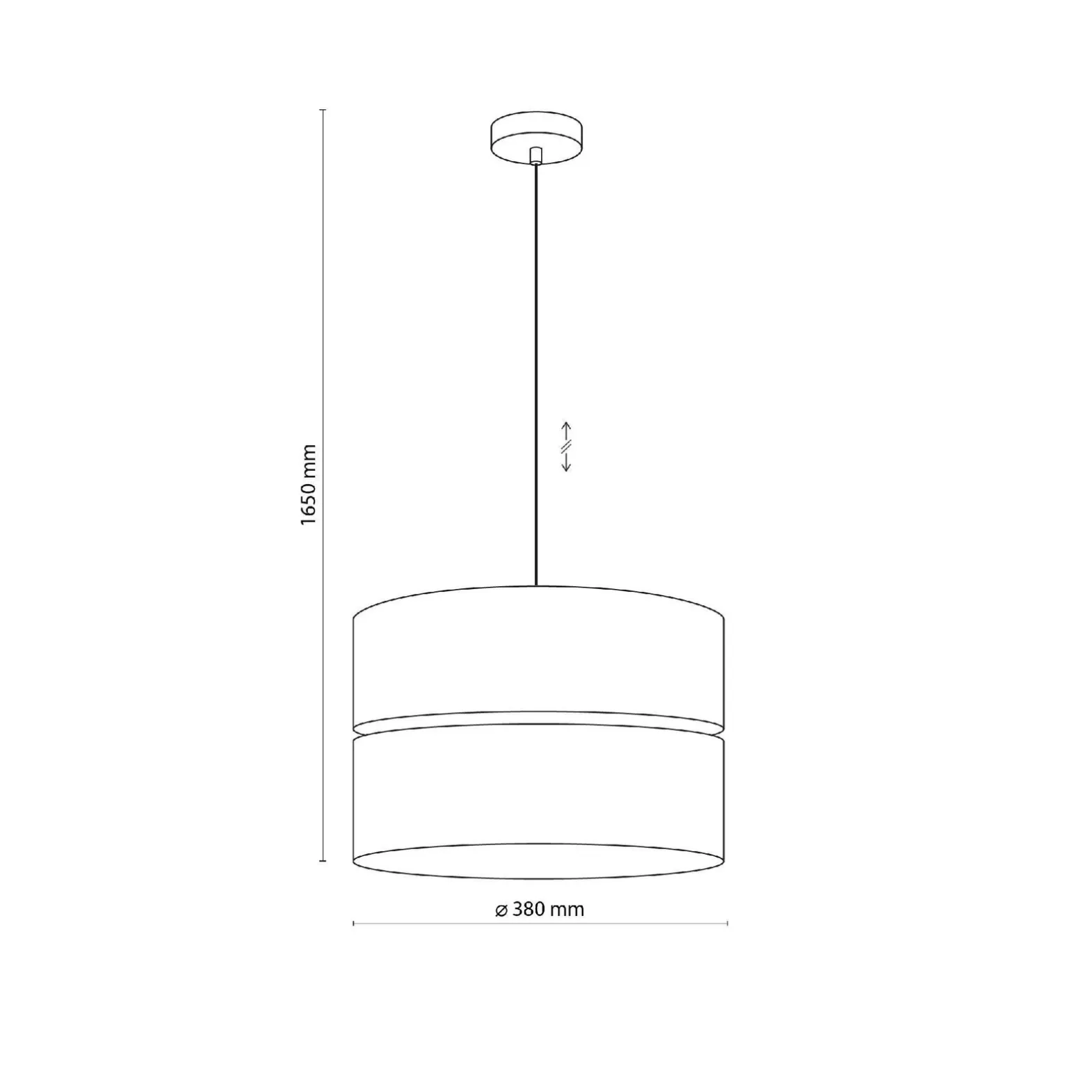 Lampa wisząca ECO Ø38 (5772) - TK Lighting