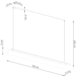 Lampa wisząca ELVA beżowa LED 4000K (TH.531) - Thoro Lighting