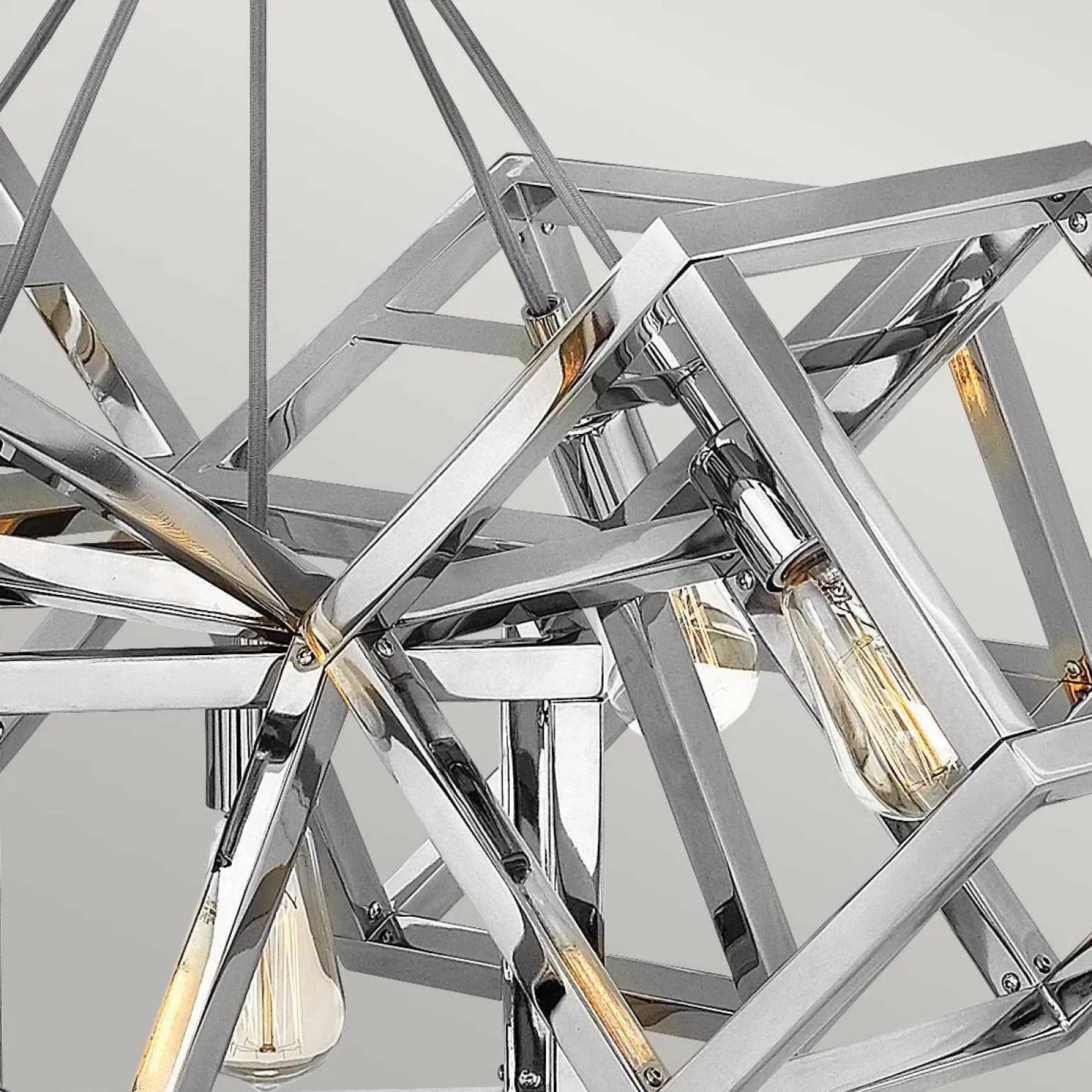 Lampa wisząca Ensemble - 5 źródeł światła - Polerowany nikiel (QN-ENSEMBLE5P-PN) - Quintiesse