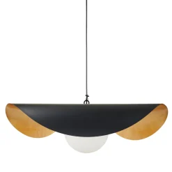 Lampa wisząca ENZO czarno złota 60 cm (ST-F22020601-D60 black) - Step into Design
