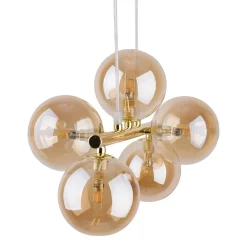 Lampa wisząca ESTERA GOLD 5 PŁ (4549) - TK Lighting