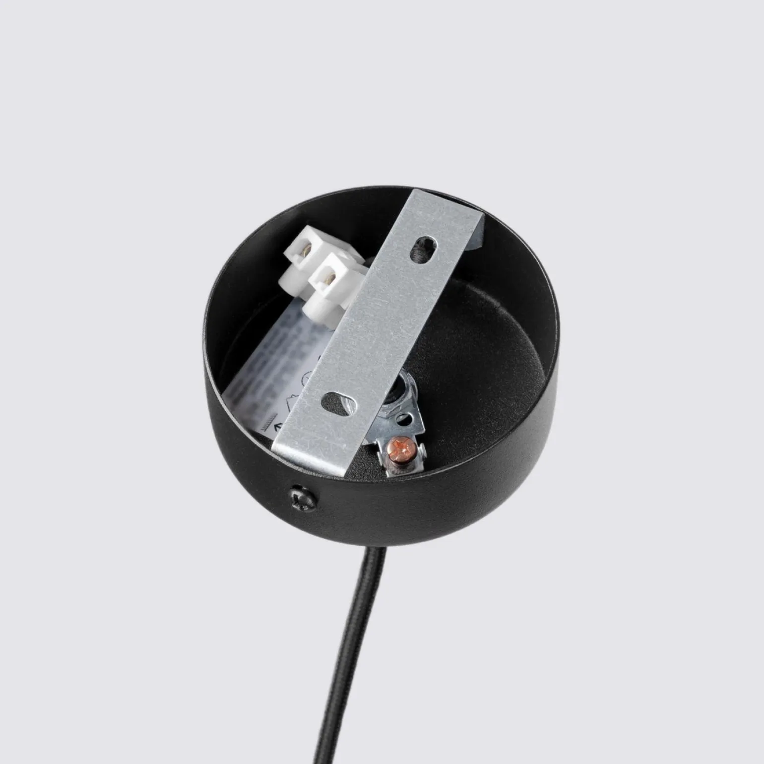 Lampa wisząca FELTRO 1 czarna/beżowa (SL.1879) - Sollux Lighting