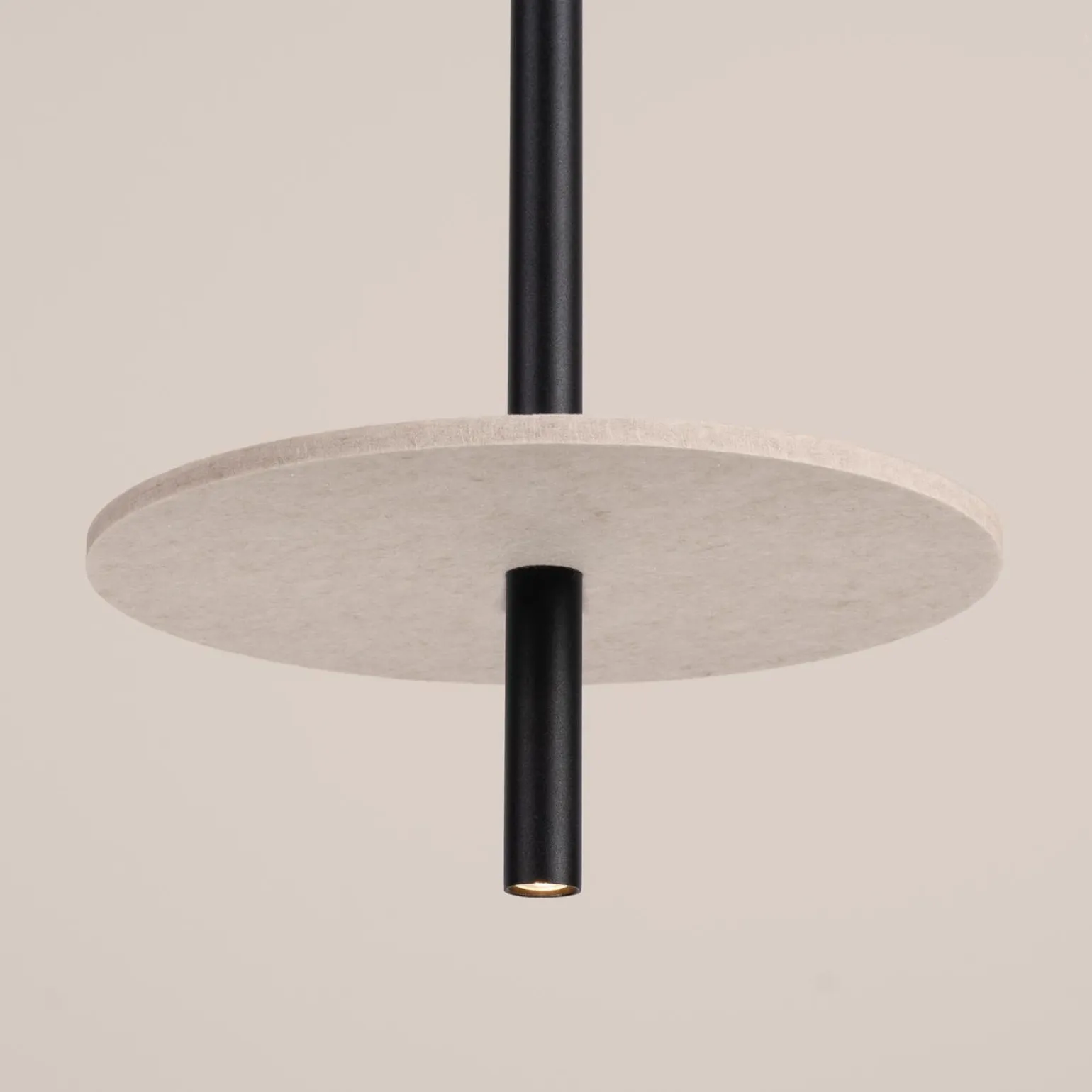 Lampa wisząca FELTRO 1 czarna/beżowa (SL.1879) - Sollux Lighting